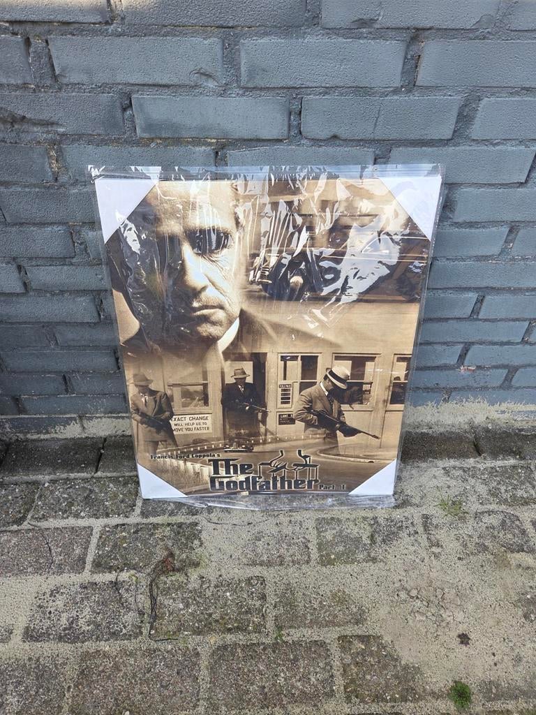 Scarface op canvas - 60x50 cm, Ophalen