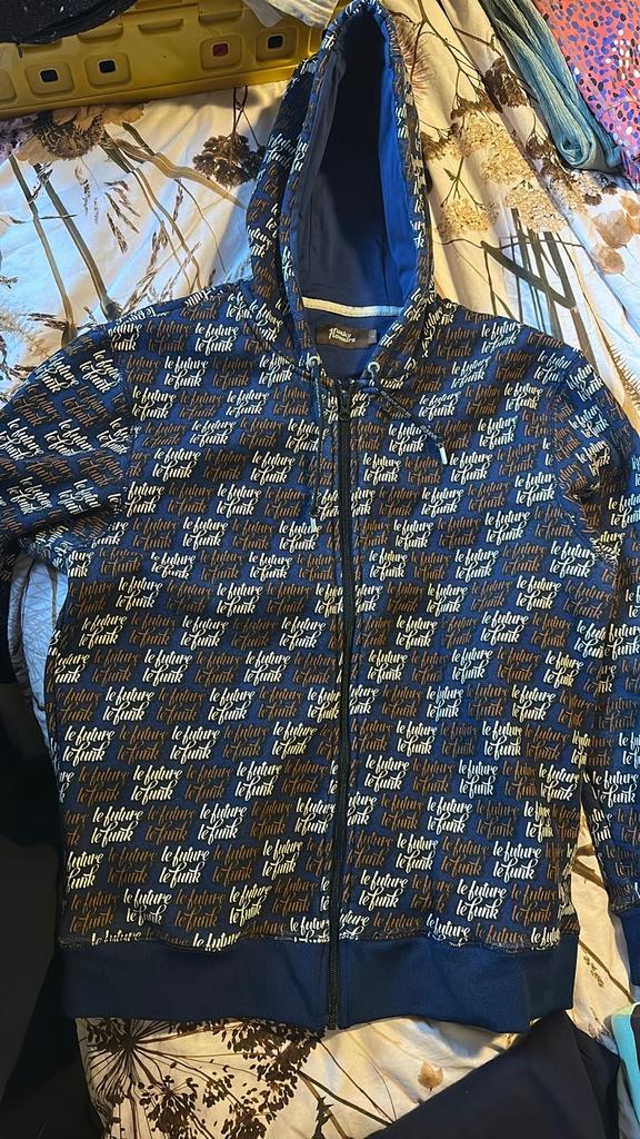 4funkyflavours vest, maat L (valt klein), z.g.a.n., Ophalen of Verzenden, Zo goed als nieuw, Blauw