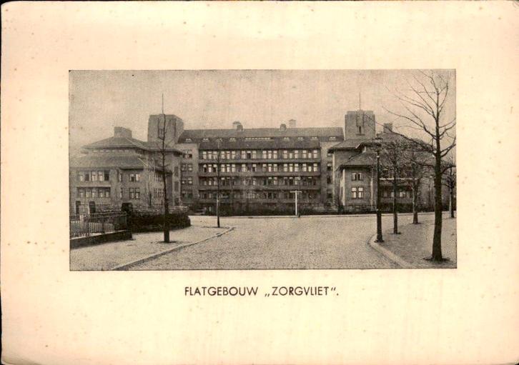 's Gravenhage - flatgebouw Zorgvliet, Verzamelen, Ansichtkaarten | Nederland, Ongelopen, Zuid-Holland, Voor 1920, Ophalen of Verzenden