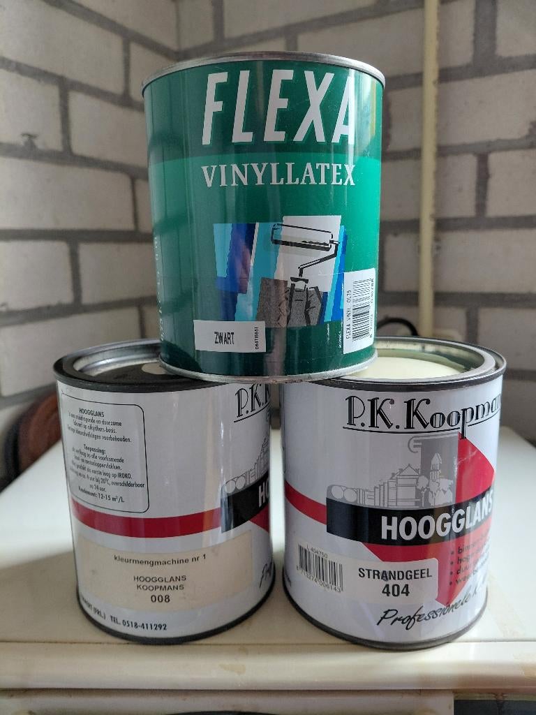 3 bussen verf, Ophalen, Nieuw, Overige kleuren, Verf