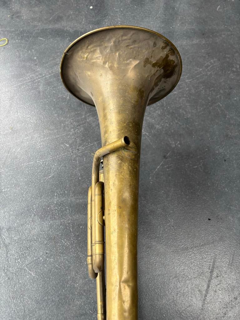 Antieke Hawkes & Son Bariton/Euphonium - Londen, Ophalen, Gebruikt, Koperblazer