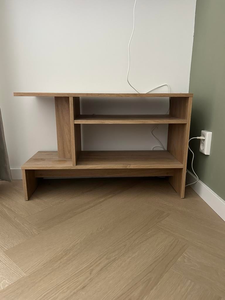 eikenhouten bijzettafel / tv meubel, Ophalen, Minder dan 55 cm, Zo goed als nieuw, Modern
