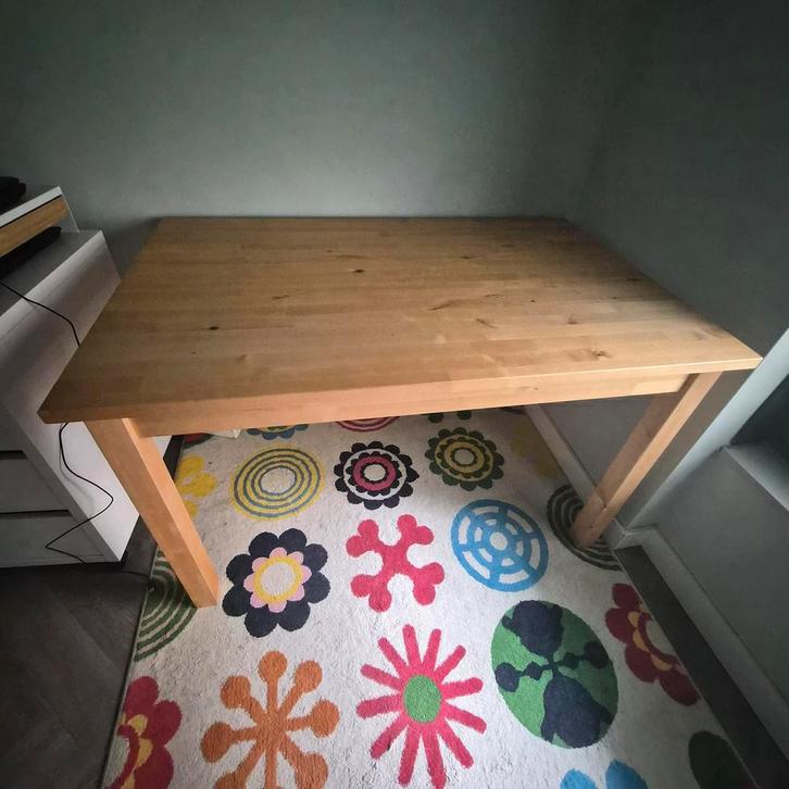IKEA Björkudden eettafel 74x119 cm, Huis en Inrichting, Tafels | Eettafels, Gebruikt, 50 tot 100 cm, 100 tot 150 cm, Vier personen