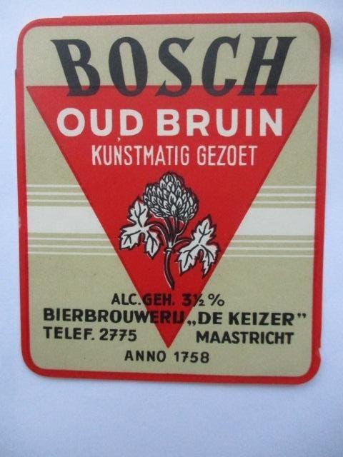 bieretiket Nederland 21-4 (G1) de keizer, Verzamelen, Biermerken, Ophalen of Verzenden, Nieuw, Overige typen, Overige merken