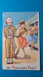 Soldatenhumor 1961 MP trein afscheid, Ophalen of Verzenden, 1960 tot 1980, Gelopen