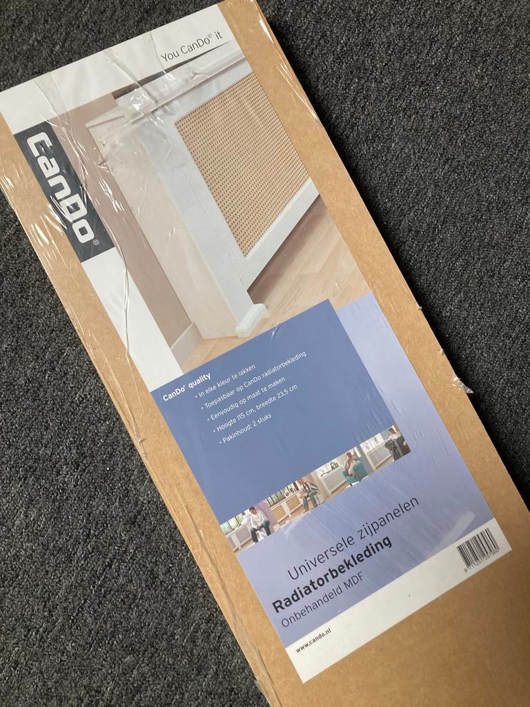 Cando Universele Zijpanelen Radiatorbekleding (2 stuks), 30 tot 80 cm, Overige typen, Nieuw, Minder dan 60 cm