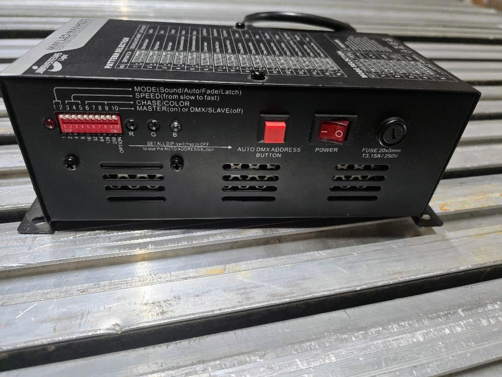 JB Systems Mini LED Manager DMX controller + voeding, Ophalen of Verzenden, Zo goed als nieuw, Licht, Geluidgestuurd