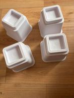 4x Nieuwe witte bedklossen / meubelverhogers 15 cm, Huis en Inrichting, Ophalen of Verzenden, Nieuw, Wit
