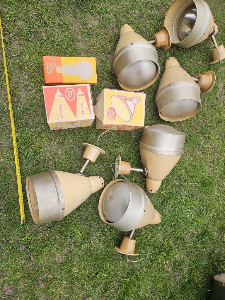 Philips lampen, Ophalen, Gebruikt, Metaal of Aluminium, Vintage