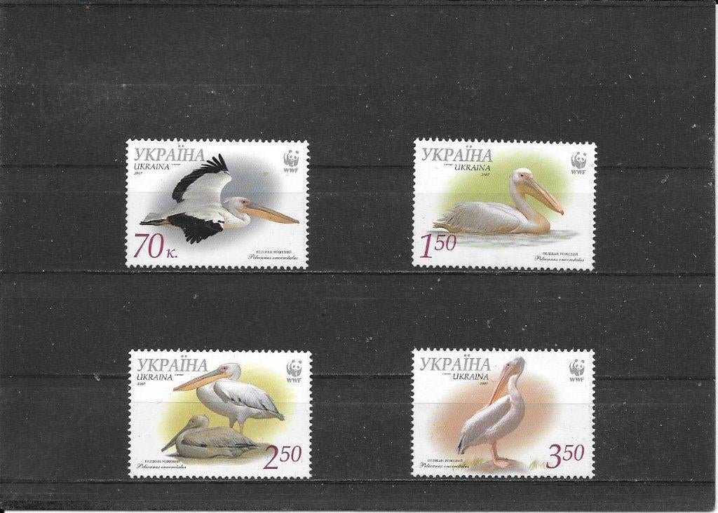 Oekraïne vogels, Ophalen of Verzenden, Overige landen, Postfris