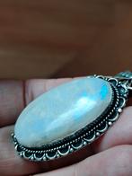 Zilveren hanger met vuurmaansteen, Verzenden, Nieuw, Met edelsteen, Zilver