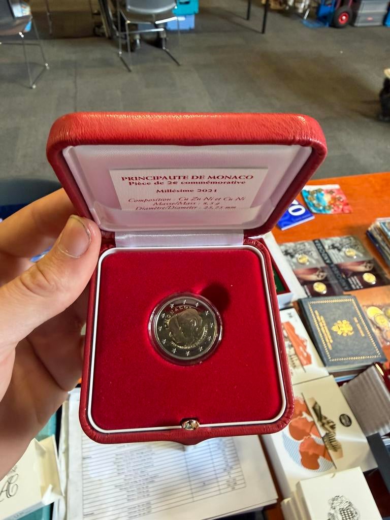 Monaco 2 euro 2011-2021 mariage princier, Ophalen of Verzenden, Monaco, 2 euro