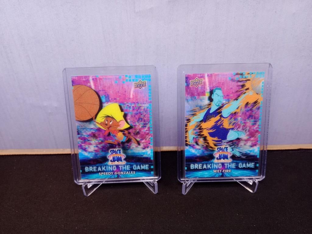 3D Space Jam kaarten Speedy Gonzales en Wet Fire, Verzamelen, Ophalen of Verzenden, Plaatje, Poster of Sticker