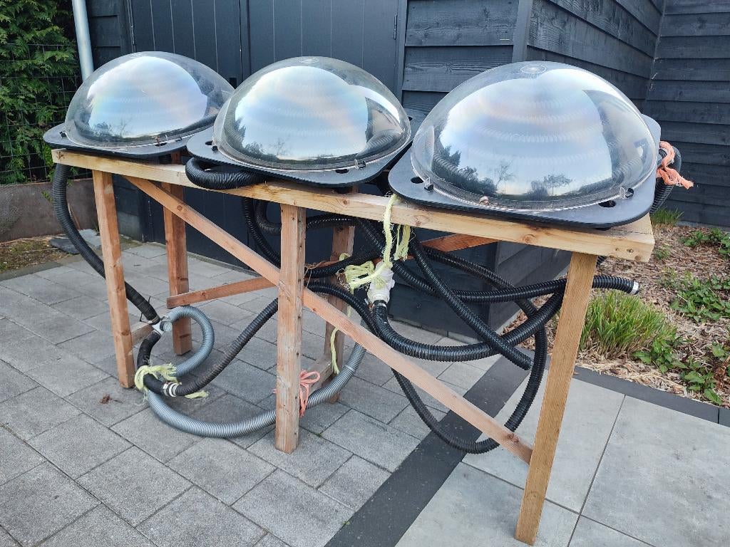 zwembad verwarming 3x interline solar met slangen en by-pass, Ophalen, Zo goed als nieuw, Verwarming