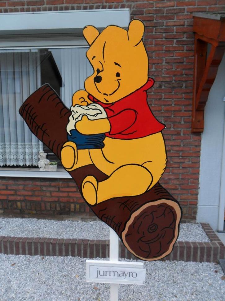 Geboorteborden o.a Geboortebord Winnie the Pooh op boomstam., Kinderen en Baby's, Kraamcadeaus en Geboorteborden, Nieuw, Geboortebord