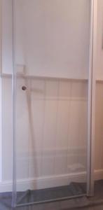 Huppe Glazen douche deur, Ophalen, Gebruikt