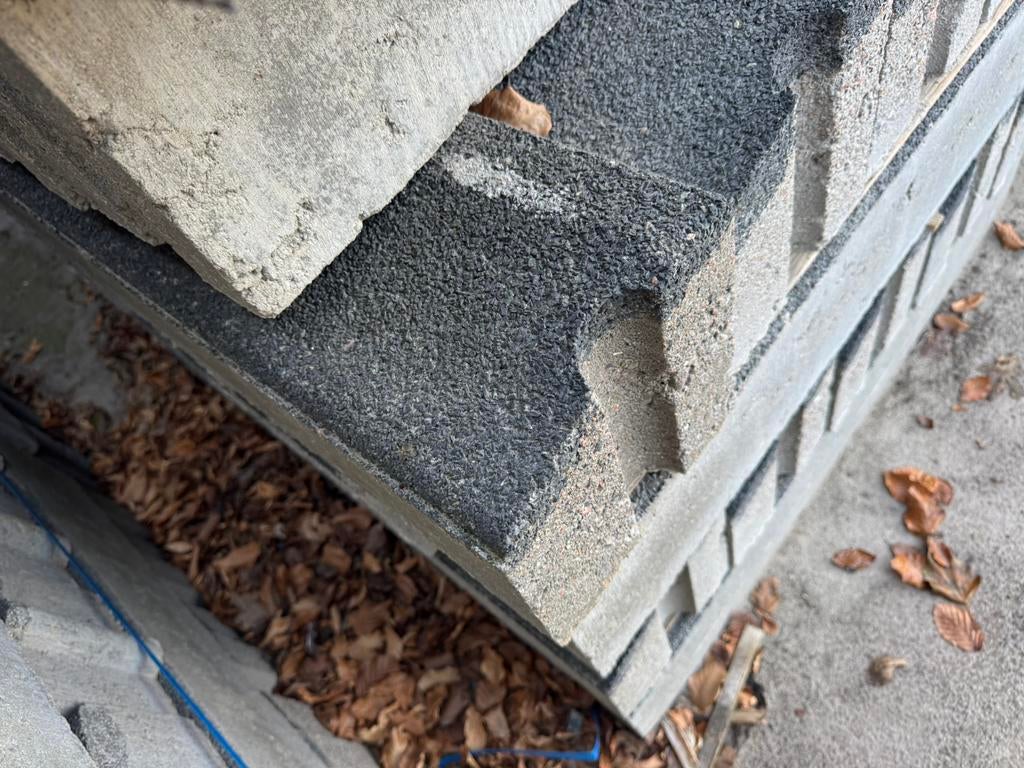 Partij 20x20x100cm overrijdbare opsluitband funderingsband, Ophalen of Verzenden, Nieuw, Beton, Klinkers
