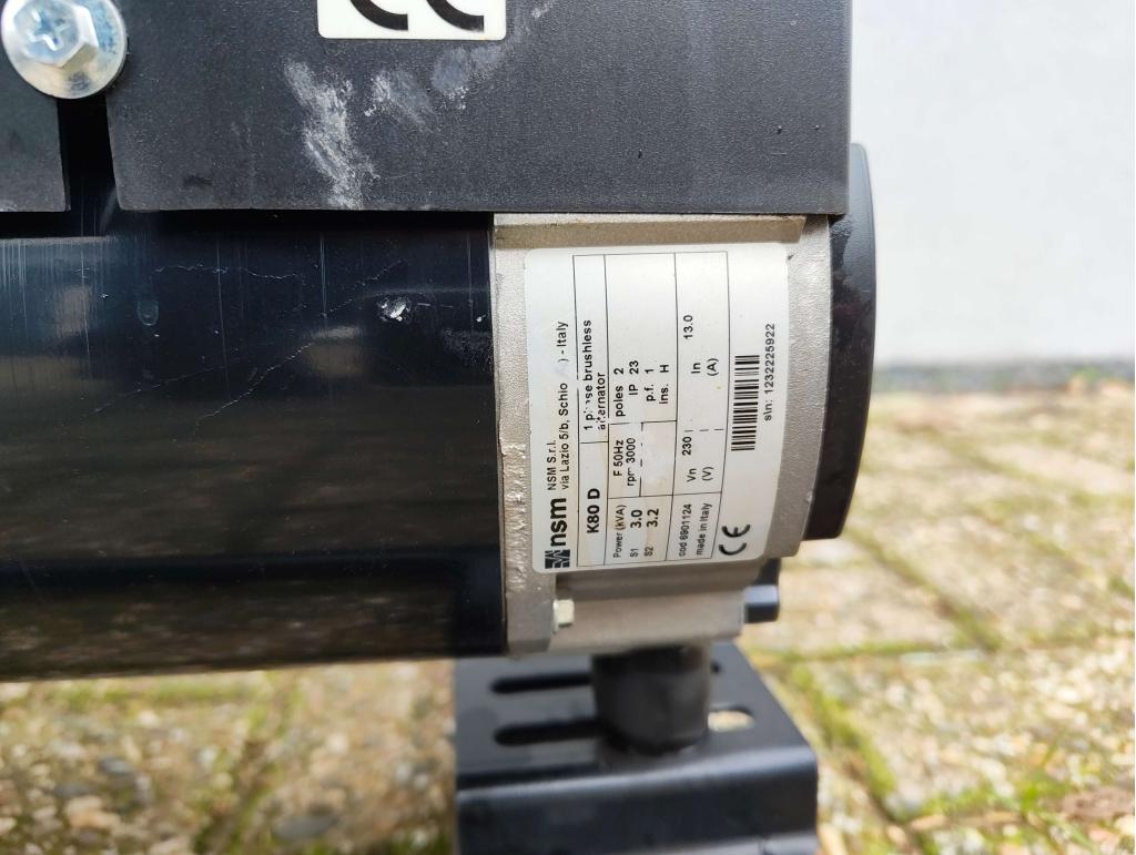 CONTIMAC GH 3501 SE Generator 230V met Honda GX200 motor, Gebruikt, Benzine, Contimac GMT International B.V., Info@contimacgmt.nl