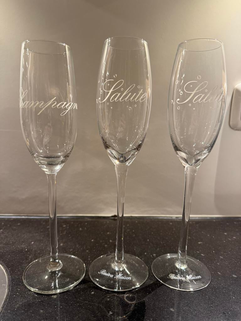 Riviera Maison champagneglazen, Ophalen of Verzenden, Zo goed als nieuw