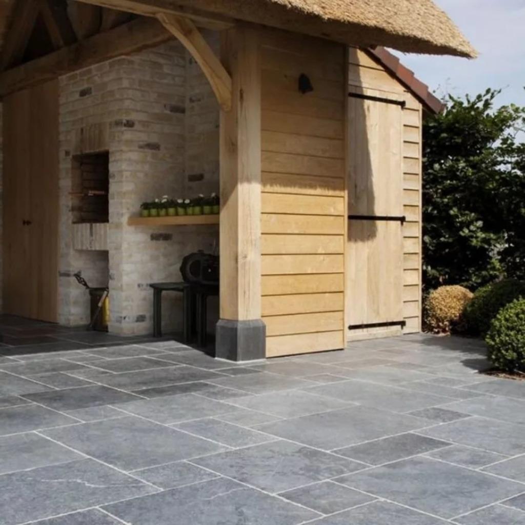 HARDSTEEN LIGHTBLUE ANTICATO VLOER ROMAANS VERBAND!, Tuin en Terras, Tegels en Klinkers, Nieuw, Ophalen of Verzenden, Terrastegels