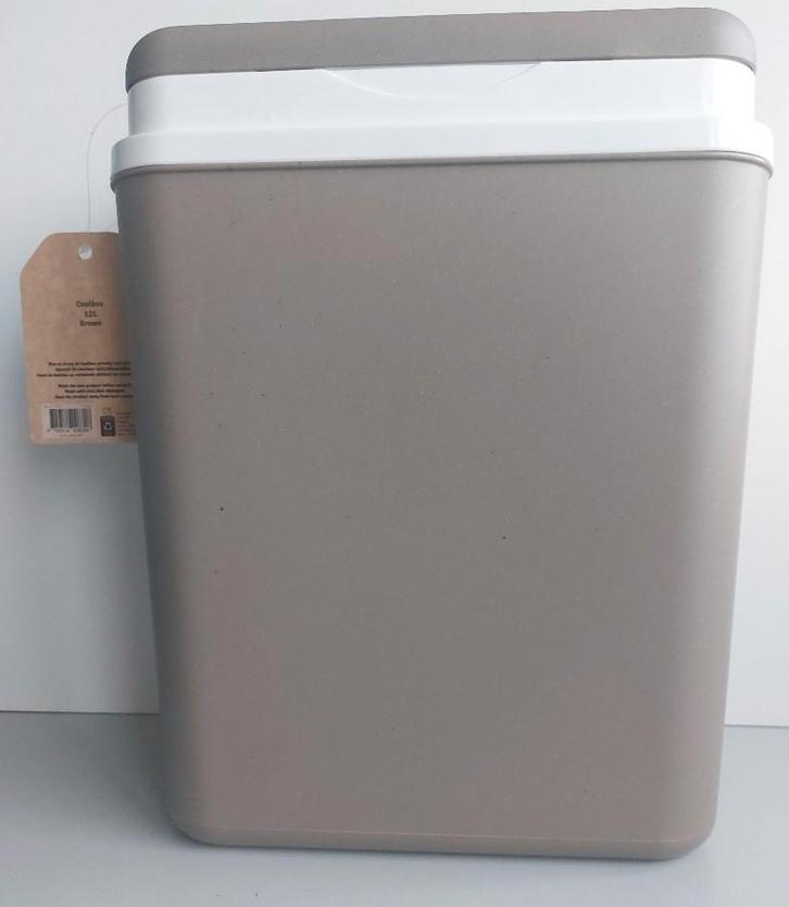 Lichtbruine Koelbox 12 liter NIEUW, Caravans en Kamperen, Koelboxen, Nieuw, Koelbox, Koelelement, Ophalen of Verzenden