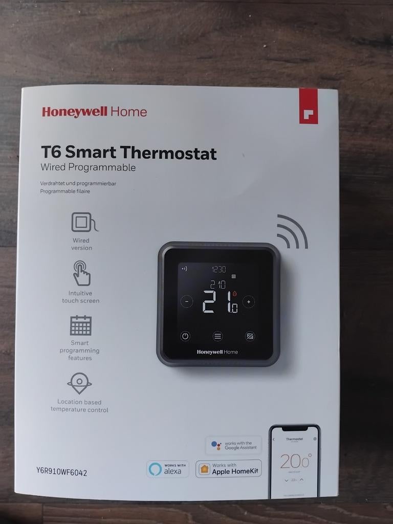 Honeywell T6 Smart Thermostaat Y6R910WF6042, Doe-het-zelf en Verbouw, Thermostaten, Ophalen of Verzenden