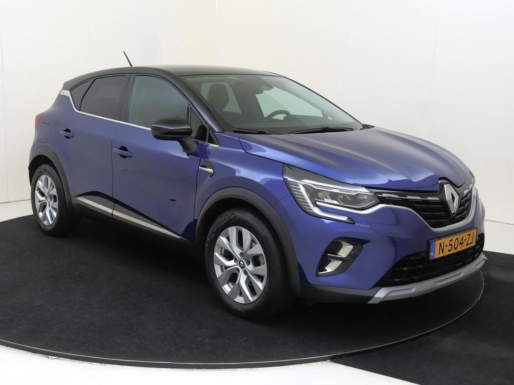 Renault Captur 1.0 TCe 90 PK Intens Navigatie | Climate Cont, Auto's, Renault, Voorwielaandrijving, Stof, Gebruikt, Blauw