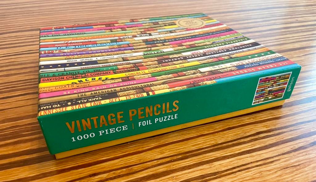 Vintage pencils, puzzel 1000 stukjes, Ophalen of Verzenden