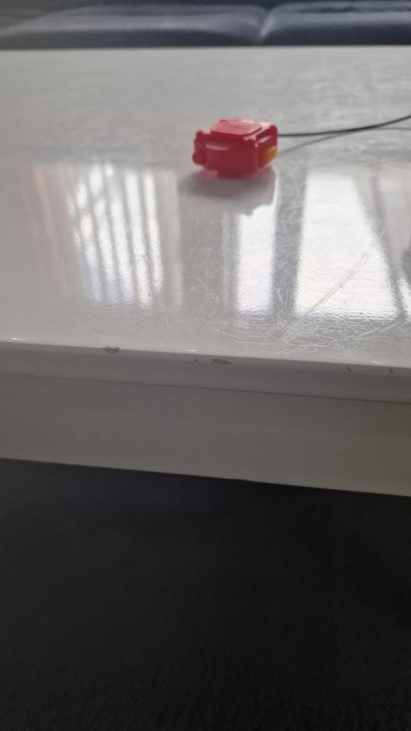 Witte salontafel, Huis en Inrichting, Ophalen, Gebruikt, Wit, 50 tot 100 cm