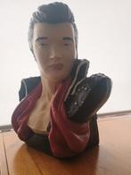 Elvis Presley beeld/buste (gips) 48cm, Ophalen, Gebruikt, Mens