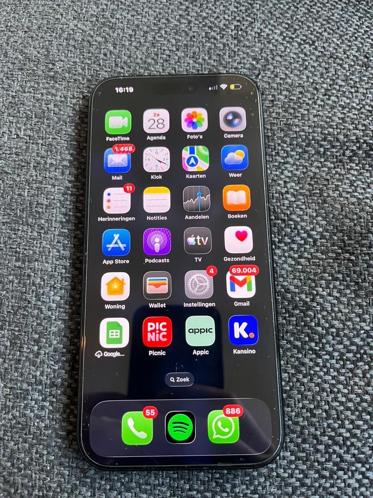 iPhone 16 Pro Max 256 GB (ZEER GOEDE STAAT!) moet nu weg, Telecommunicatie, Mobiele telefoons | Apple iPhone, 256 GB, Zwart, IPhone 16 Pro Max