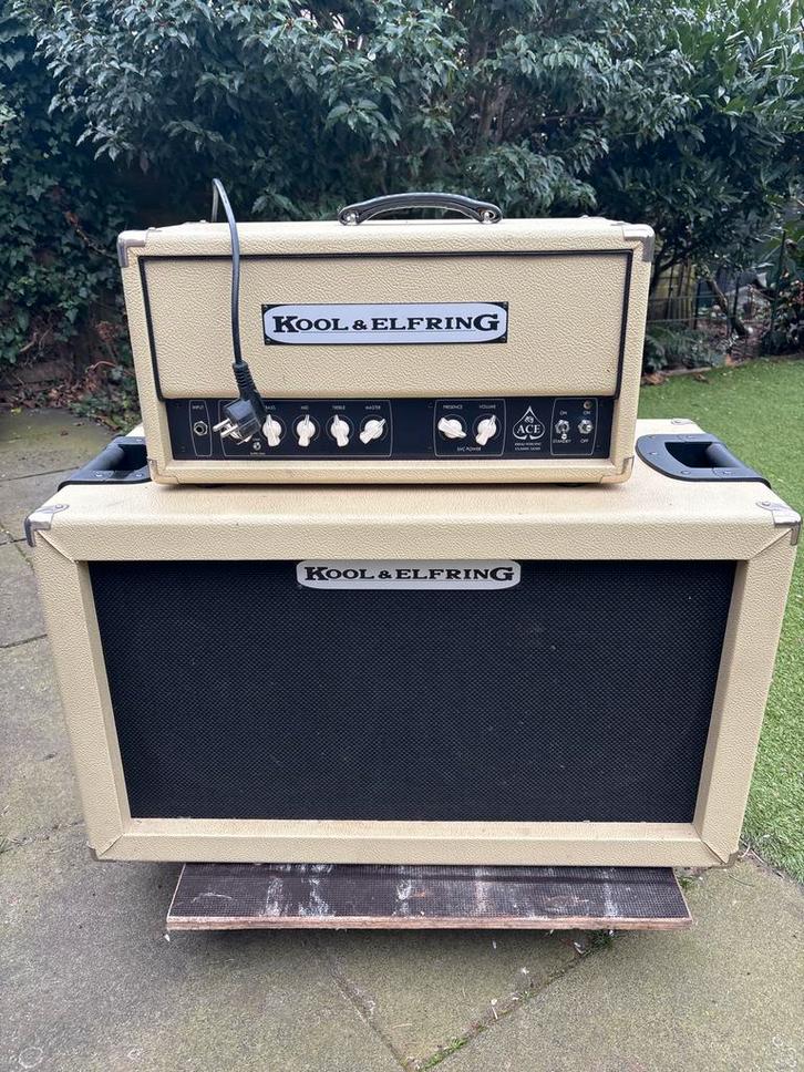 Kool & Elfring ACE Gitaarversterker Top en Cabinet, Muziek en Instrumenten, Versterkers | Bas en Gitaar, Gebruikt, Gitaar, Minder dan 50 watt
