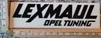 Vintage sticker Lexmaul Opel Tuning autosticker, Verzamelen, Stickers, Ophalen of Verzenden, Zo goed als nieuw