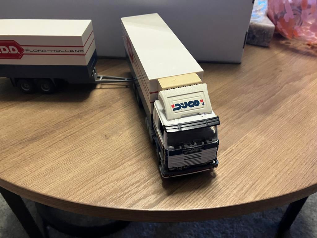 Tekno dijco oude huisstijl scania 143, Ophalen of Verzenden, Zo goed als nieuw, Bus of Vrachtwagen, Tekno