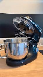 Zwarte Fentic keukenmixer met roestvrijstalen kom, 3 snelheden of meer, Ophalen of Verzenden, Zo goed als nieuw, 2 tot 3 liter