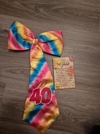 Feeststropdas 40 jaar - Kleurrijk en feestelijk!, Kleding | Heren, Ophalen, Onbekend, Blauw, Zo goed als nieuw
