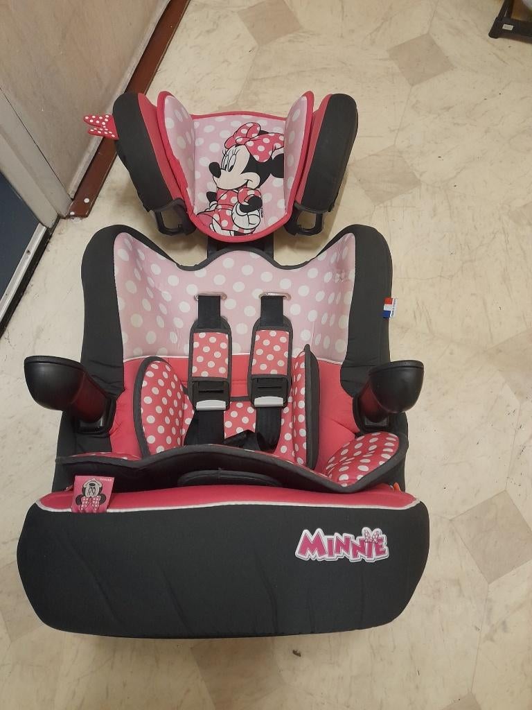 Disney Minnie Mouse Autostoel 9 tot 36 kg, Kinderen en Baby's, Autostoeltjes, Overige merken, 15 t/m 36 kg, Gebruikt, Autogordel