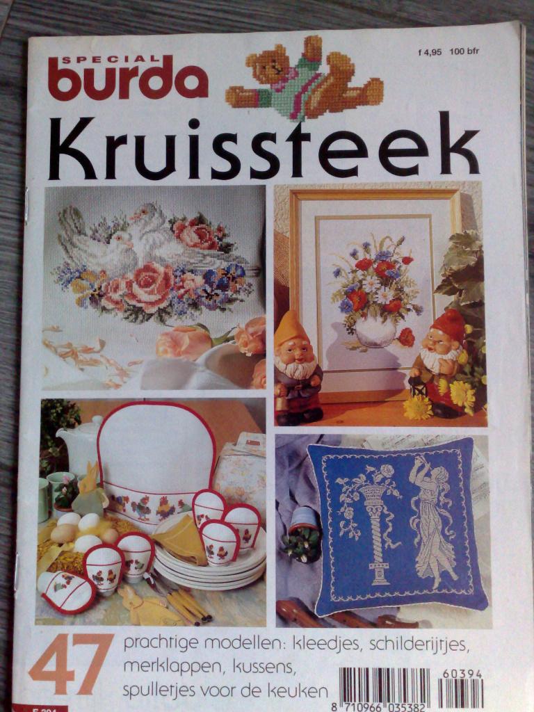 Burda special kruissteek , nr. 394, Hobby en Vrije tijd, Verzenden, Zo goed als nieuw, Patroon