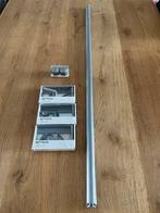 Gordijnroede met toebehoren (IKEA Betydlig & Raffig), Ophalen, Nieuw, Grijs, 200 cm of meer