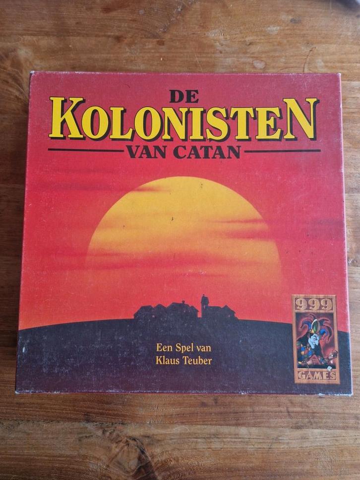 Spel: Kolonisten van Catan, oude houten versie, Hobby en Vrije tijd, Gezelschapsspellen | Kaartspellen, Gebruikt, Drie of vier spelers