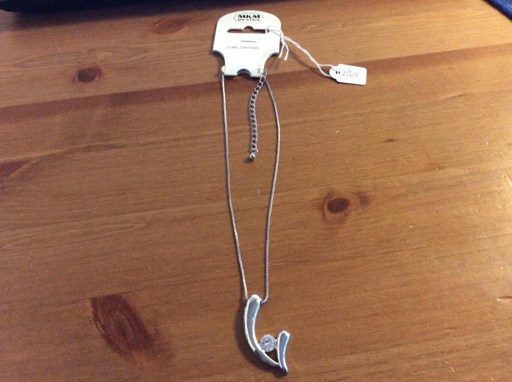 slangenketting MKM design met hanger en grote strass. nieuw, Sieraden, Tassen en Uiterlijk, Kettingen, Overige materialen, Nieuw