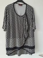 Sempre piu by chalou: zwart/wit tuniek met overslag., Nieuw, Ophalen of Verzenden, Sempre piu by chalou, Blouse of Tuniek