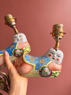 2 (nacht)lampjes gemaakt van twee Chinese zotjes, Antiek en Kunst, Ophalen of Verzenden