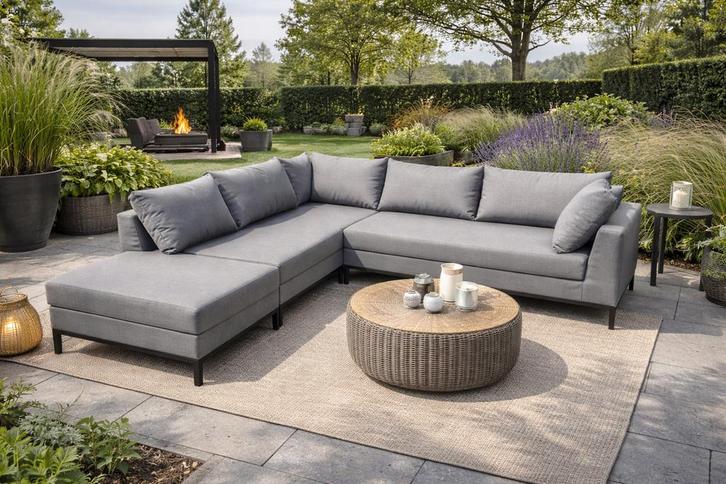 Sicilie tuin loungset van Woood links antraciet., Tuin en Terras, Tuinsets en Loungesets, Nieuw, Aluminium, Ophalen
