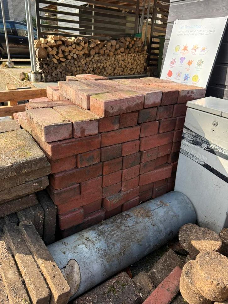Rode klinker, Doe-het-zelf en Verbouw, Metselstenen, Gebruikt, Beton, Ophalen