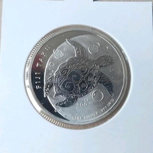 1/2 oz silver Turtle munt uit 2012 van Australië - Fuji, Ophalen of Verzenden, Zilver