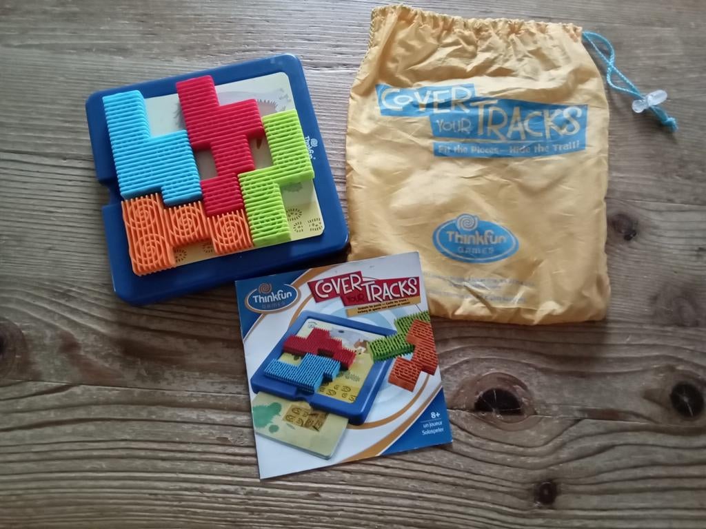 Cover your Tracks  Thinkfun games, Hobby en Vrije tijd, Gezelschapsspellen | Bordspellen, Ophalen of Verzenden, Zo goed als nieuw