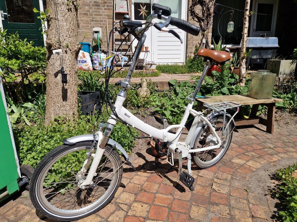 Q wic electrische vouw fiets zonder batterij, Ophalen