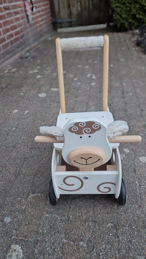 Houten loopkar schaap - Ideaal voor de eerste stapjes!, Ophalen of Verzenden, Zo goed als nieuw