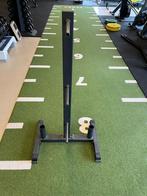 Complete fitness set : stangen, schijven en plate tree, Ophalen, Zo goed als nieuw